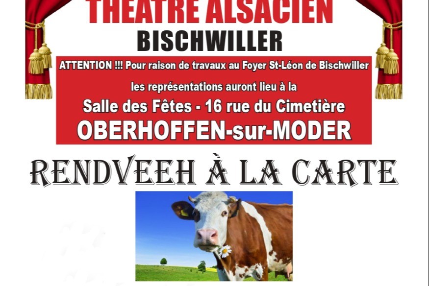 Oberhoffen-sur-Moder : Du théâtre en alsacien les 3 premiers weekends de mars